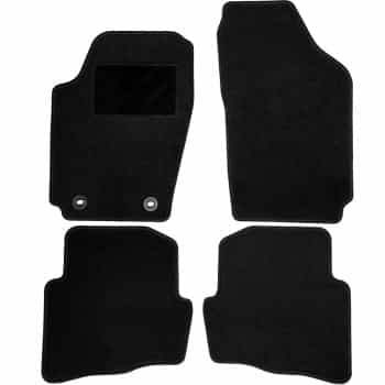 Alfombrillas de coche aptas para VW Fox 2005-2011 4 piezas