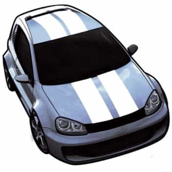 ViperStripes blanco - juego de 2 - largo 500cm / ancho 10cm