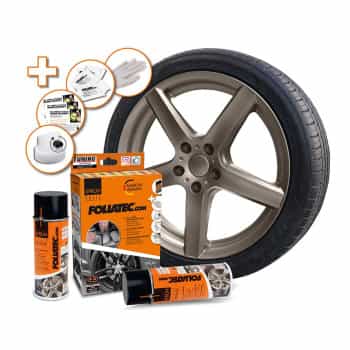 Foliatec Spray Film (Spray Film) Set - bronce metalizado mate - 2x400ml