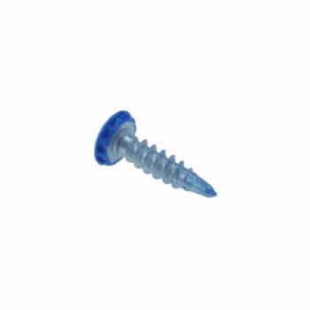 Tornillo antirrobo para matrícula - azul - 20 piezas - 6x23 mm