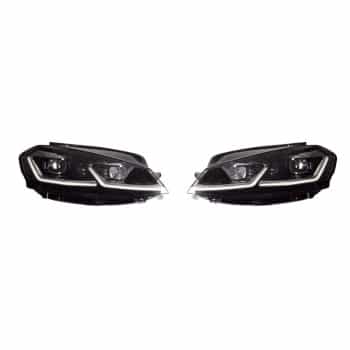 Juego de faros delanteros compatibles con Volkswagen Golf VII 2012-2017