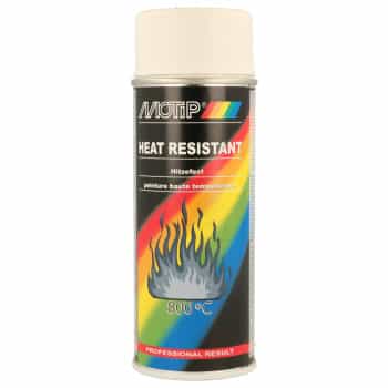 Pintura resistente al calor Motip - Blanca - 400 ml