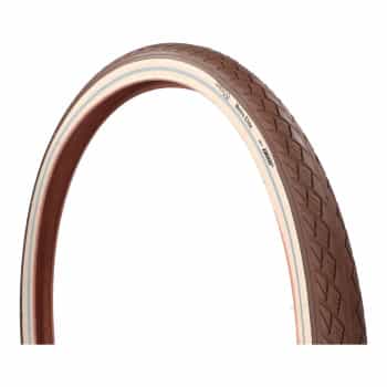 Neumático antipinchazos Dresco Metro Elite 28 x 1,75 (47-622) Marrón/Crema Reflectante
