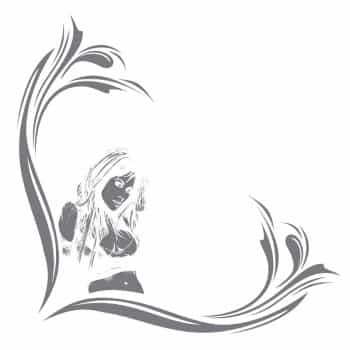 Pegatina de tatuaje para coche Jennifer - 40,5 x 40 cm, 2 unidades, lado izquierdo y derecho