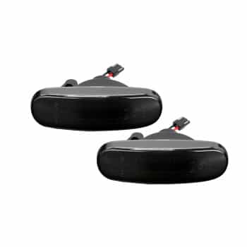 Juego de intermitentes laterales LED compatibles con varios modelos Abarth/Fiat - Gris humo - Incluye Dynamic Runni