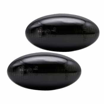 Juego de intermitentes laterales LED compatibles con varios modelos de Peugeot - Gris humo - Incluye luz de marcha diná