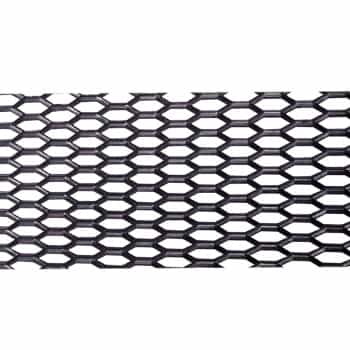 Malla de plástico Simoni Racing PP negra - HEX 22x8mm - 120x40cm