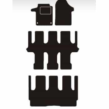 Alfombrillas de coche compatibles con Mercedes W447 Clase V 8 plazas 2014->