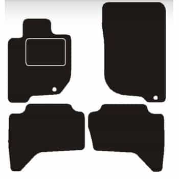 Alfombrillas compatibles con Mitsubishi L200 Club Cab 2006 ->