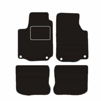 Alfombrillas aptas para VW Golf IV 1998-2001 con agujeros redondos (1º)