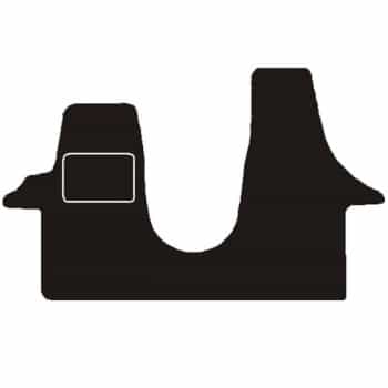 Alfombrillas para VW Transporter T5-T6 delanteras continuas 2003->