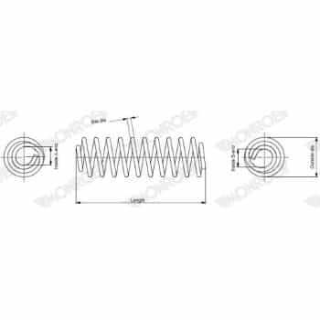 Muelle del chasis SE3292 Monroe
