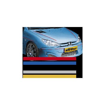 Rayas autoadhesivas universales AutoStripe Cool200 - Plata - 3 mm x 975 cm