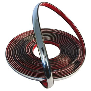 Tira decorativa cromada 12mm 8m
