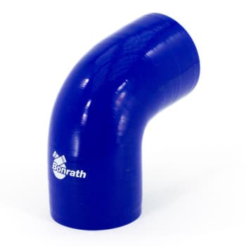 Manguera de silicona Bonrath con curva de 90 grados - Longitud: 50 mm - Ø45 mm