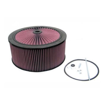 Brida K&N de 185 mm, 14'' de diámetro, 190 mm de altura con tapa X-Stream (66-3100)