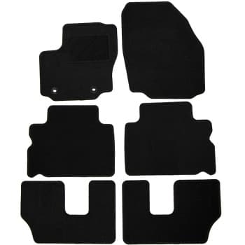 Alfombrillas de coche compatibles con Ford S-Max 2006- 7 plazas 6 piezas