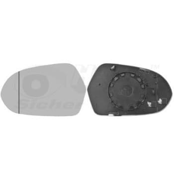 Cristal de espejo, retrovisor exterior 0342837 Van Wezel