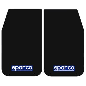 Guardabarros universales Sparco 'Grandes' - Negro, Juego de 2