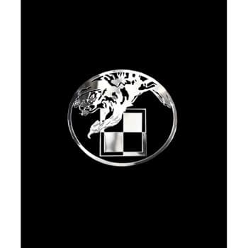 Pegatina de níquel 'Damero con águila' - 50 x 55 mm