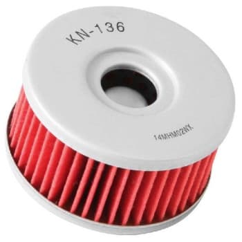 Cartucho de filtro de aceite para motocicleta K&N (KN-136)