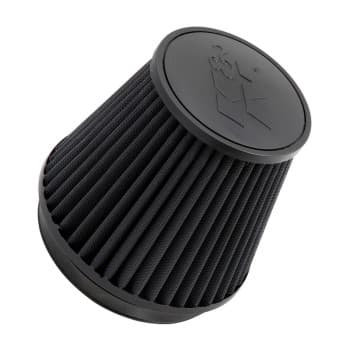 Filtro de aire K&N Universal Dryflow negro cónico, conexión de 152 mm, parte inferior de 191 mm, parte superior de
