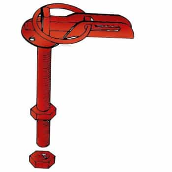 Juego de ganchos/pasadores universales para capó - acero inoxidable