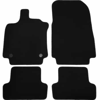 Alfombrillas de terciopelo compatibles con Renault Clio IV 2012 - 4 piezas