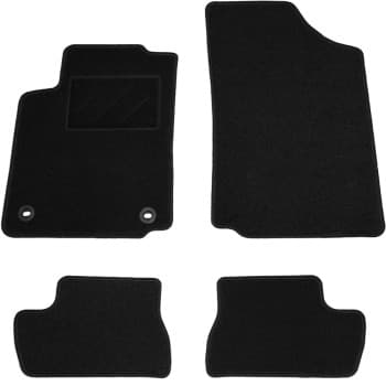 Alfombrillas de coche compatibles con Citroën C2 2002-2009, 4 piezas