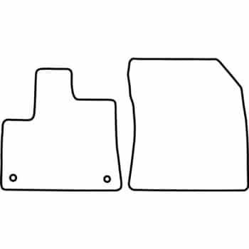 Alfombrillas compatibles con Toyota Proace City 2019- /Opel Combo E Cargo 2018- /Citroën Berlingo 2018-