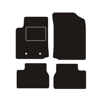 Alfombrillas de coche compatibles con Citroën C3 2002-2009, 4 piezas