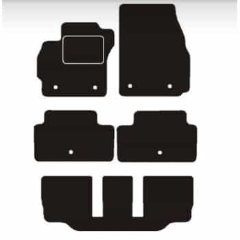 Alfombrillas de coche aptas para Mazda 5 7 plazas 2005 - 2010 (incluye aros originales)
